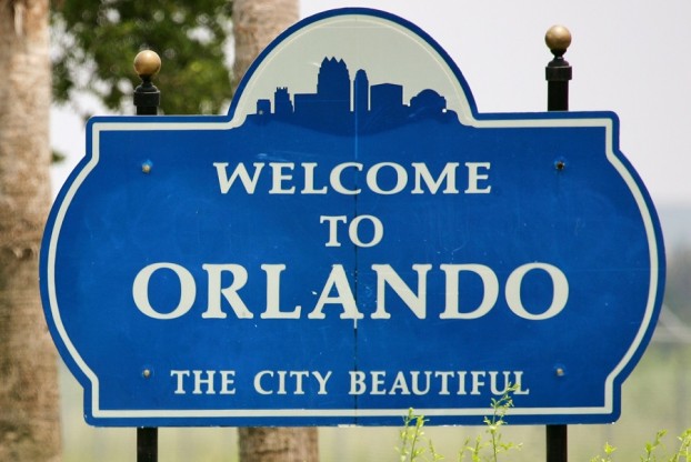 Ortsschild: "Welcome to Orlando" sign, VisitOrlando