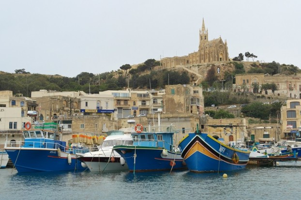 Ankunft im Hafen von Gozo (Malta)