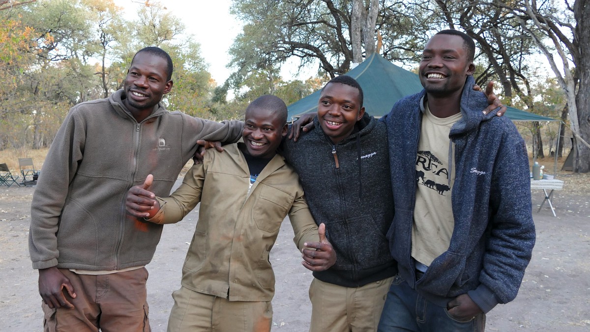 Unsere Crew der Bush Ways Safari in Botswana