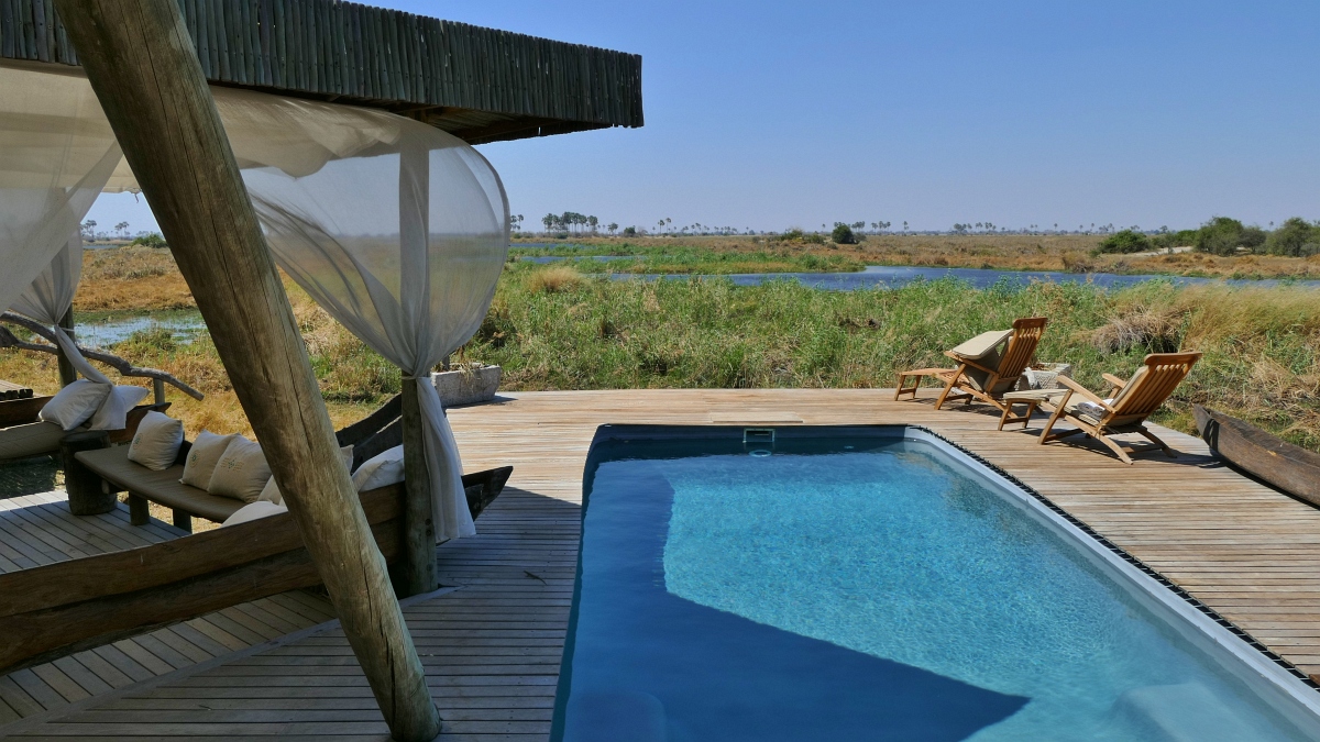Swimming Pool im Selinda Camp Botswana